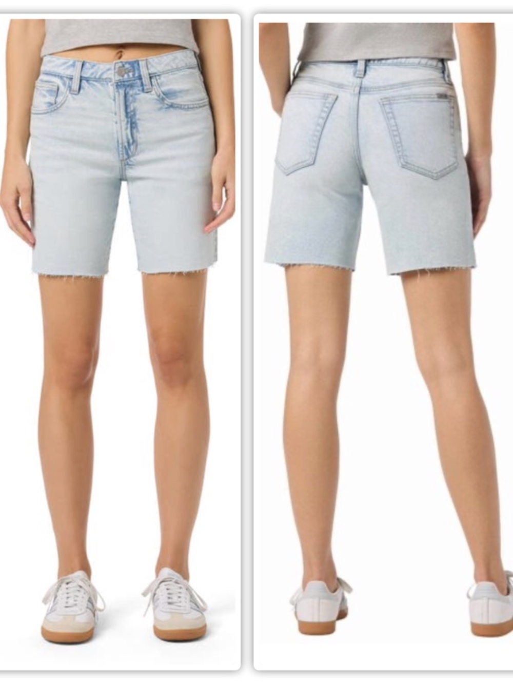 Joes Jeans Easy Bermuda Willa Light Wash Denim Cut Off Jean Shorts Womens 26 NEW